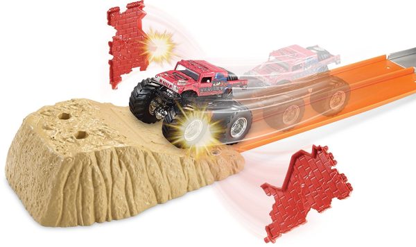 Hot Wheels Monster Jam Brick Wall Breakdown Track Set Sale