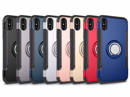 iPhone X Case Ring Holder Kickstand Function 360 Degree Rotating Ring Holder Grip Case TPU Fashion