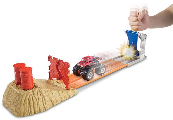 Hot Wheels Monster Jam Brick Wall Breakdown Track Set Sale