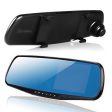 HD 1080P In-Car Rear View Mirror 2.7  Monitor Dash Cam Recorder Camera Dual lens For Sale