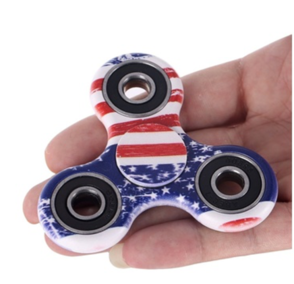 Fidget Toy Hand Spinner America flag Stress Reducer Relieve Anxiety and Boredom Hot on Sale