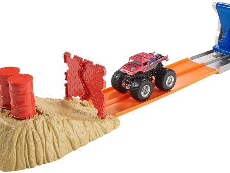 Hot Wheels Monster Jam Brick Wall Breakdown Track Set Sale