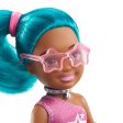 Barbie Chelsea Can Be Playset with Brunette Chelsea Rockstar Doll (6-in), Guitar, Microphone, Headphones, 2 VIP Tickets, Star-Shaped Glasses Supply