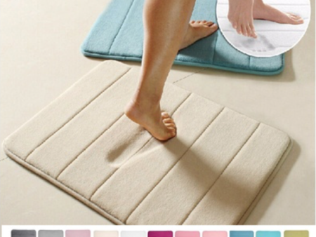 Absorbent Soft Memory Foam Mat Bath Bathroom Bedroom Floor Shower Rug Non-slip Supply