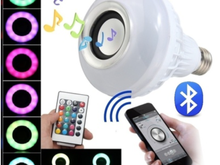 Wireless E27 Bluetooth LED Stereo Audio Speaker RGB Color Warm White Bulb Music Lamp Cheap