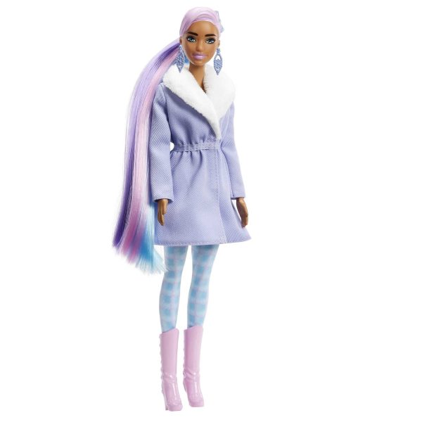 Barbie Color Reveal Advent Calendar, 1 Color Reveal Doll & 3 Pets, Clothes, Accessories & 2 Hair Extensions For Discount