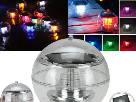 LED Light Solar Power Swimming pool Automatical Color-changing Floating Ball USA For Sale