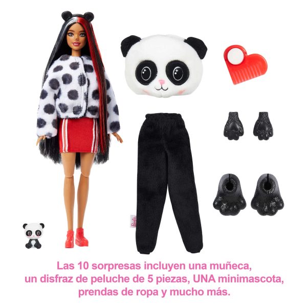 Barbie Cutie Reveal Doll with Panda Plush Costume & 10 Surprises Including Mini Pet & Color Change Discount