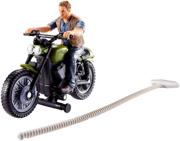 Jurassic World Rip-Run Owen and Motorcycle Action Figure For Cheap