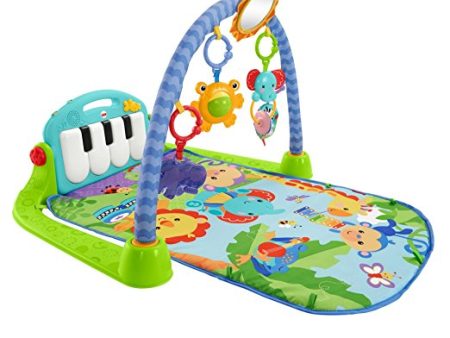 Fisher-Price Kick & Play Piano Gym, Blue Green Discount