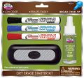 Board Dudes Dry Erase Value Pack with 3 Markers Cleaner Eraser (DDP03) Supply