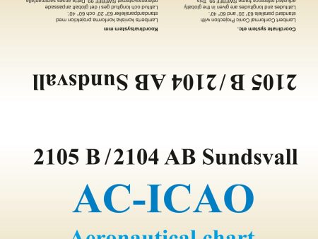 ACICAO 2105B 2104AB Sundsvall 2024 : Skala 1:500 000 Online