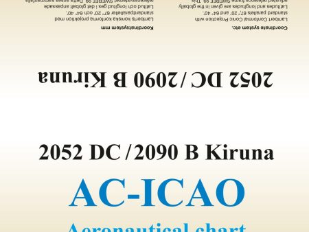 ACICAO 2052DC 2090B Kiruna 2024 : Skala 1:500 000 Discount