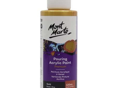 Akryyliväri Pouring 120ml Gold Mont Marte Pouring Online Sale